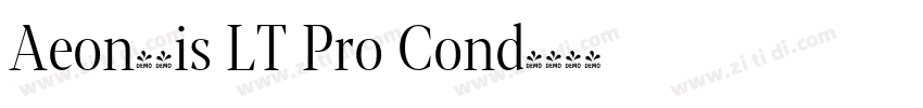 Aeon黑体is LT Pro Cond字体转换